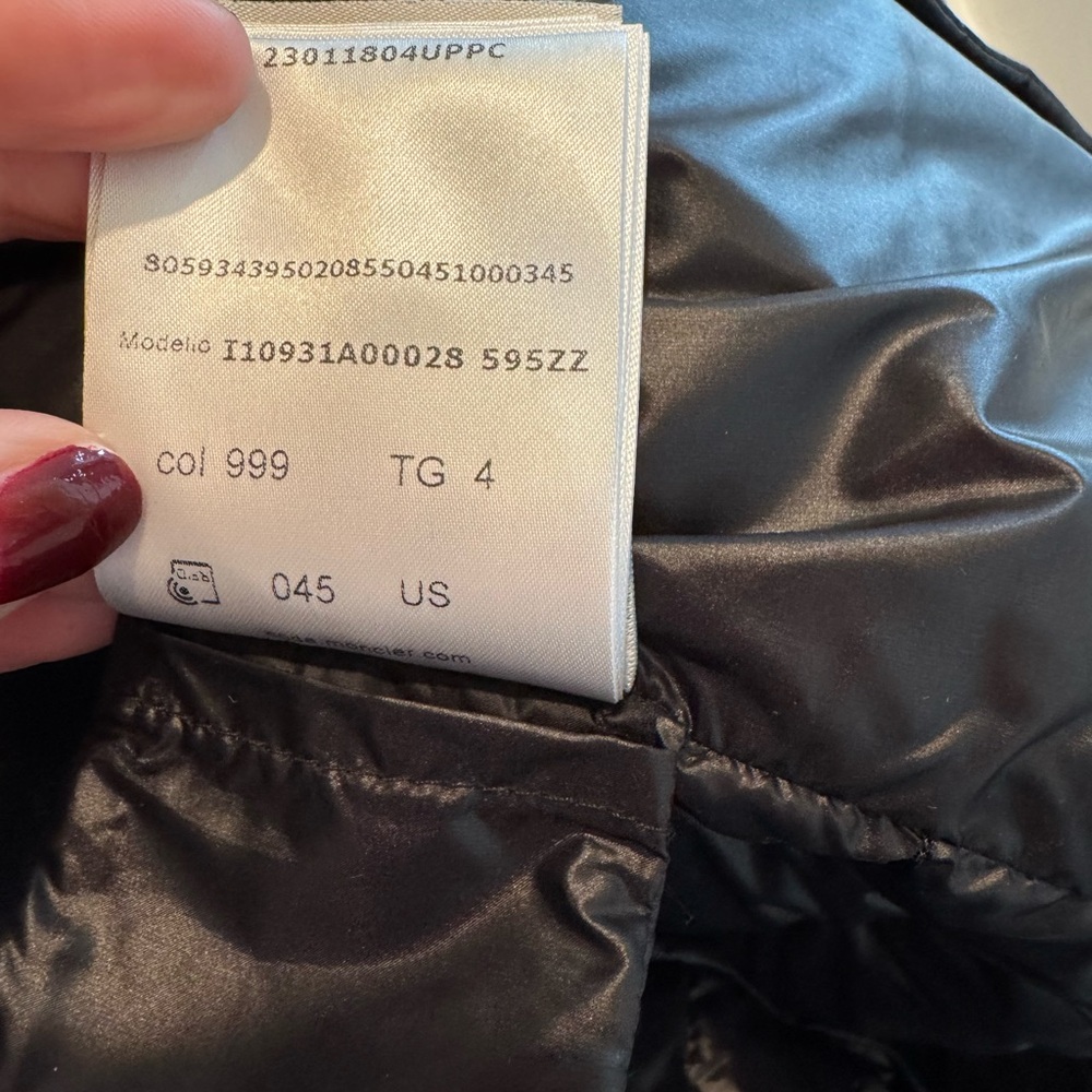 Moncler Shiny Black Puffer Vest - Picture 13 of 14